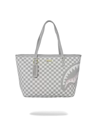 KNIT SHARKS IN PARIS IN CREAM TOTE