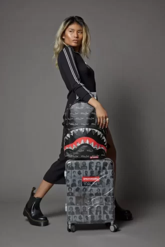 LAQUAN SMITH EMBOSSED CLEAR 3M CARRY-ON