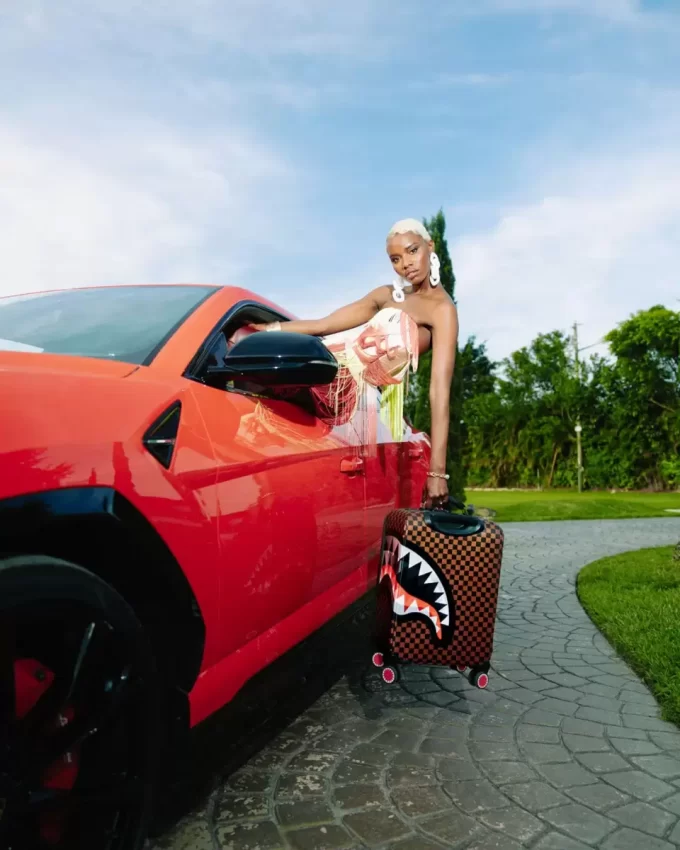 LENTICULAR EFFECTS SOFT SHELL CARRY-ON LUGGAGE LENTICULAR EFFECTS SOFT SHELL CARRY-ON LUGGAGE