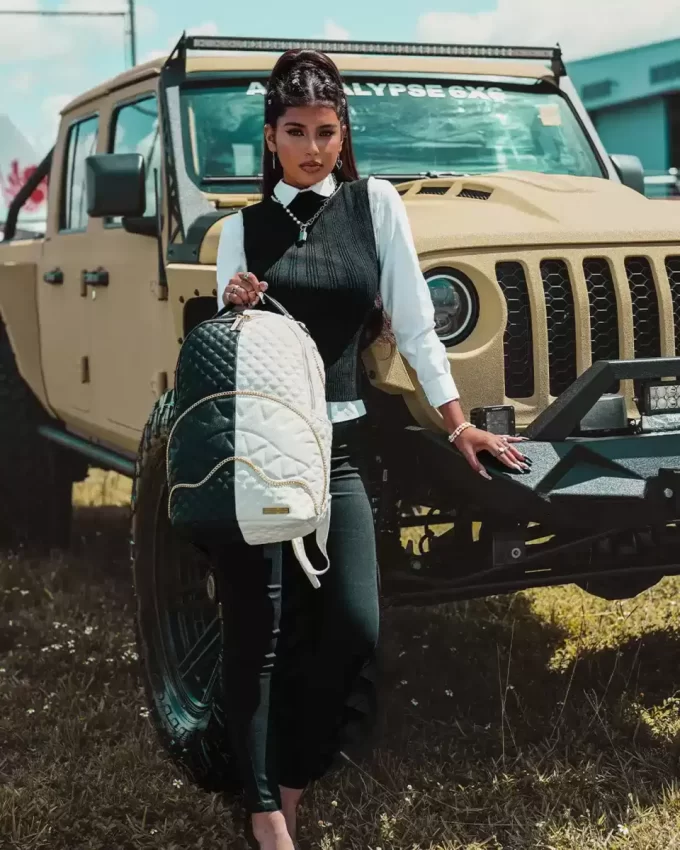 LEVELED UP SPLIT QUILT SHARK BACKPACK (DLXV) LEVELED UP SPLIT QUILT SHARK BACKPACK (DLXV)