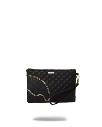 LEVELED UP SPLIT QUILT SHARK CROSSOVER CLUTCH