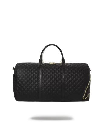 LEVELED UP SPLIT QUILT SHARK DUFFLE