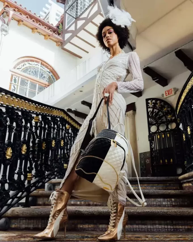 LEVELED UP SPLIT QUILT SHARK SAVAGE BACKPACK LEVELED UP SPLIT QUILT SHARK SAVAGE BACKPACK