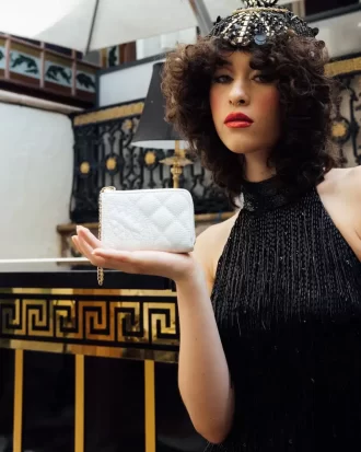 LEVELED UP SPLIT QUILT SHARK WALLET