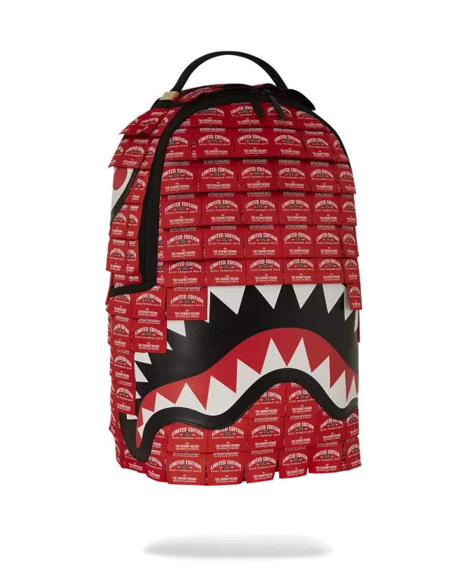 MADE OF WOVEN LABELS SHARK BACKPACK MADE OF WOVEN LABELS SHARK BACKPACK