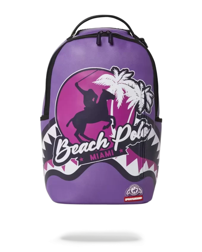 MIAMI BEACH POLO COLLAB BACKPACK (DLXV-PURPLE) MIAMI BEACH POLO COLLAB BACKPACK (DLXV-PURPLE)