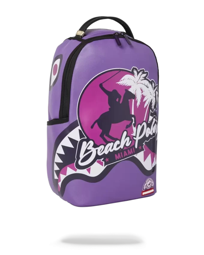 MIAMI BEACH POLO COLLAB BACKPACK (DLXV-PURPLE) MIAMI BEACH POLO COLLAB BACKPACK (DLXV-PURPLE)