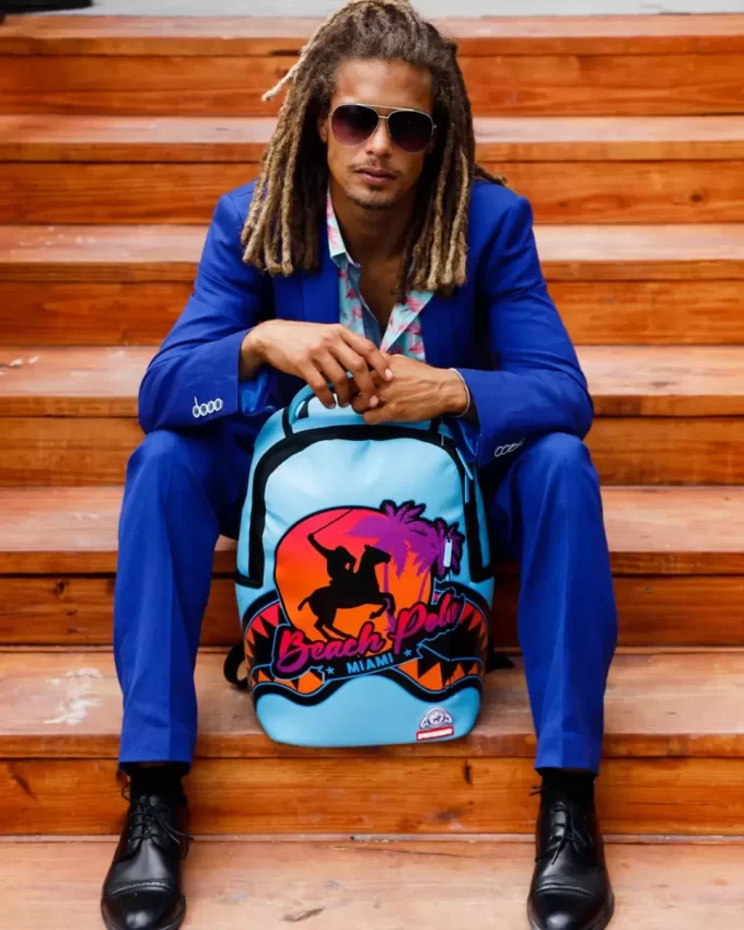 MIAMI BEACH POLO COLLAB BACKPACK (DLXV-SKY) MIAMI BEACH POLO COLLAB BACKPACK (DLXV-SKY)