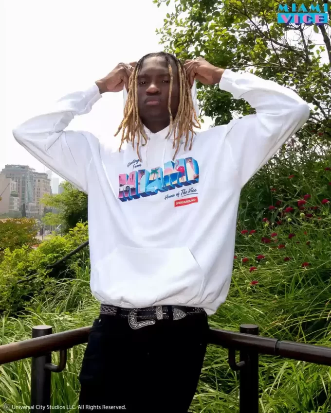 MIAMI VICE HOODY (WHITE)