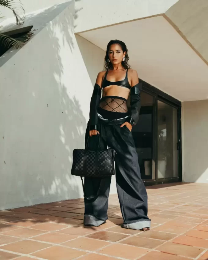 MIDNIGHT CHATEAU MINI PYRAMID DUFFLE