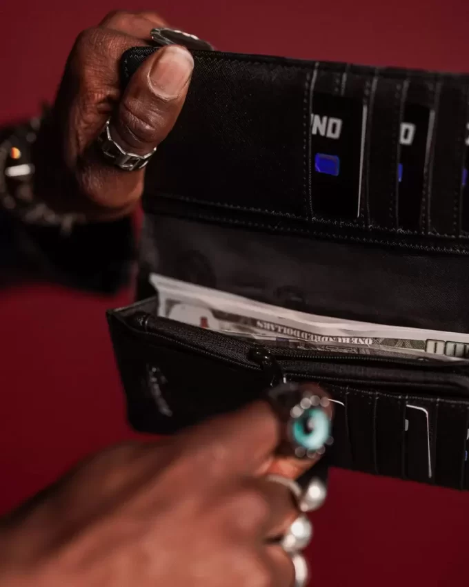 MIDNIGHT CHATEAU SINGLE-FOLD WALLET