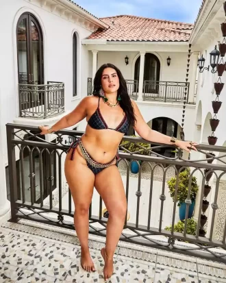 MIDNIGHT MONEY PATTERN BIKINI BOTTOM