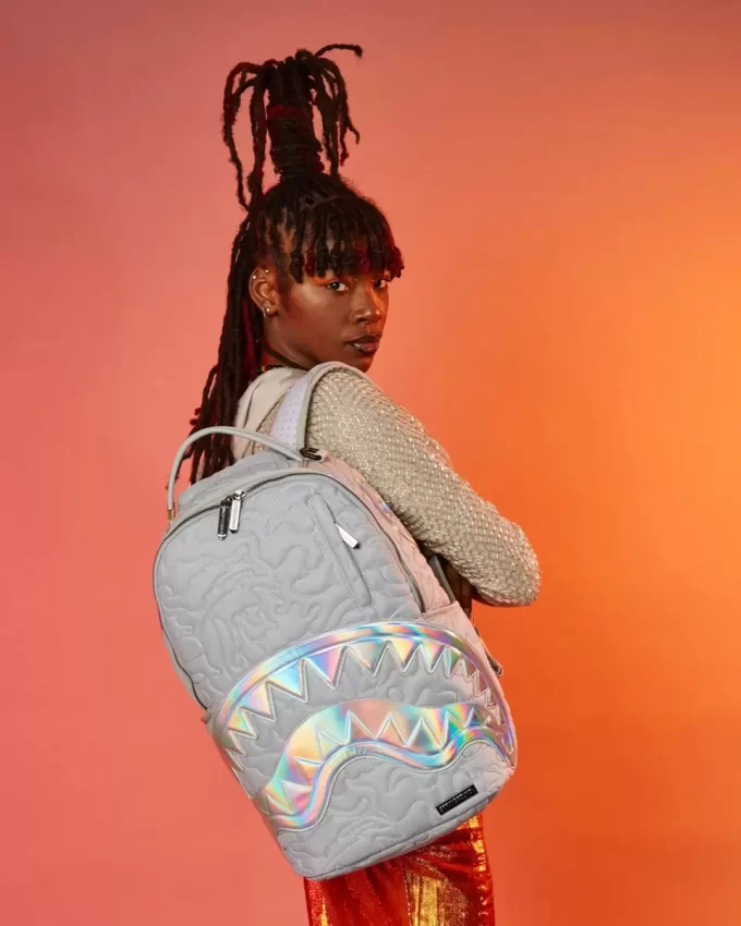 MIRASHAKU IRIDESCENT QUILT BACKPACK MIRASHAKU IRIDESCENT QUILT BACKPACK