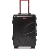 MOLDED SHARKITECTURE BLACK HARDSHELL CARRY-ON LUGGAGE MOLDED SHARKITECTURE BLACK HARDSHELL CARRY-ON LUGGAGE