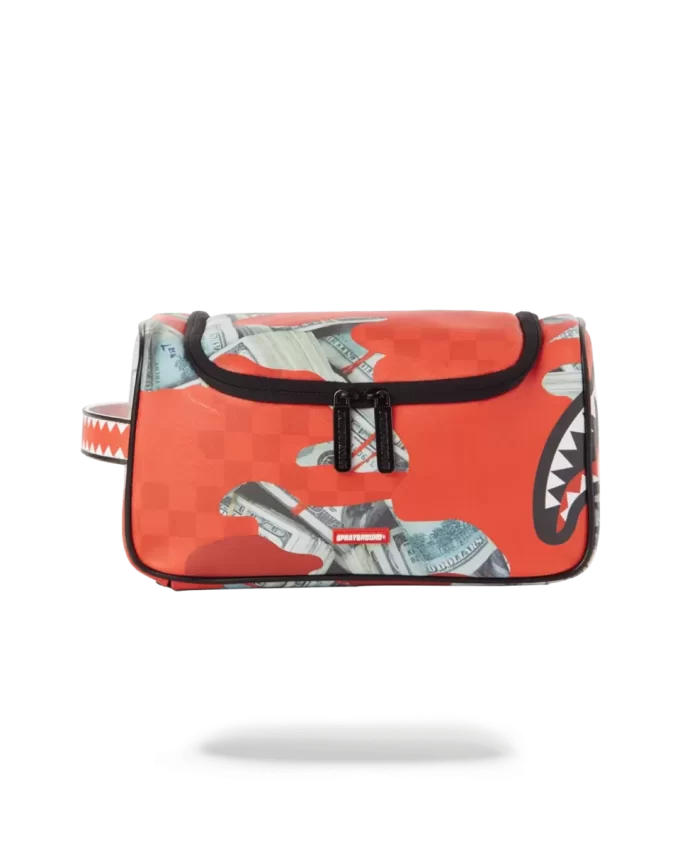 MONEY CAMO (RED) TOILETRY BAG MONEY CAMO (RED) TOILETRY BAG