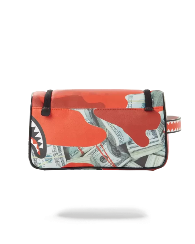 MONEY CAMO (RED) TOILETRY BAG MONEY CAMO (RED) TOILETRY BAG