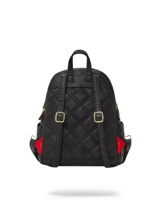 NOIR QUILT GOLD CHAIN SHARK SAVAGE BACKPACK NOIR QUILT GOLD CHAIN SHARK SAVAGE BACKPACK