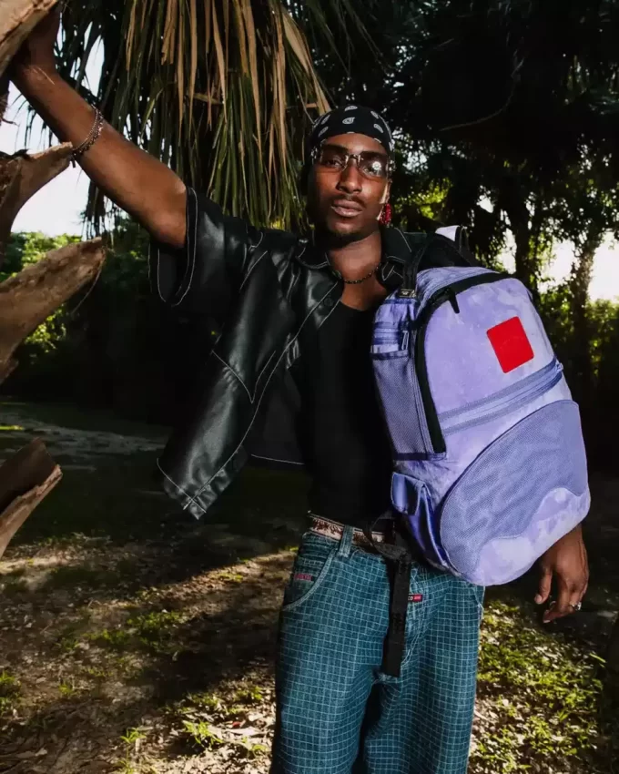 NOOO WAY!!! A REVERSIBLE BACKPACK – PURPLE VELOUR TO OG SHARKS IN PARIS BACKPACK NOOO WAY!!! A REVERSIBLE BACKPACK – PURPLE VELOUR TO OG SHARKS IN PARIS BACKPACK