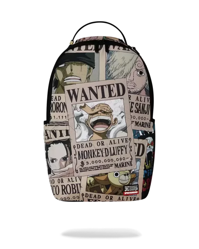 ONE PIECE WANTED SHARK POSTERS BACKPACK ONE PIECE WANTED SHARK POSTERS BACKPACK