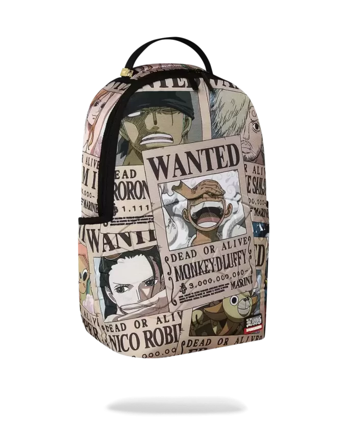 ONE PIECE WANTED SHARK POSTERS BACKPACK ONE PIECE WANTED SHARK POSTERS BACKPACK
