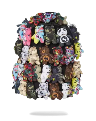 PACK OF BEARS REAL PLUSH BEARS RUNWAY PIECE BACKPACK – SUPER EXCLUSIVE