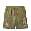 PAINT SPLAT KNIT SHORTS (GREEN)