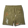 PAINT SPLAT KNIT SHORTS (GREEN)