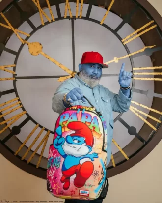 PAPA SMURF ON THE RUN BACKPACK