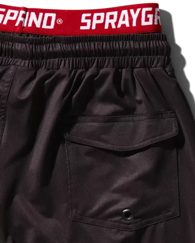 PATCH ALL-IN CORTO SWIM TRUNKS (BLACK)