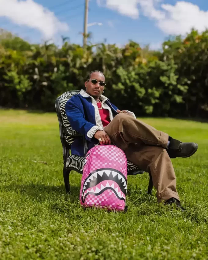 PINK CAMOCHECK BACKPACK PINK CAMOCHECK BACKPACK