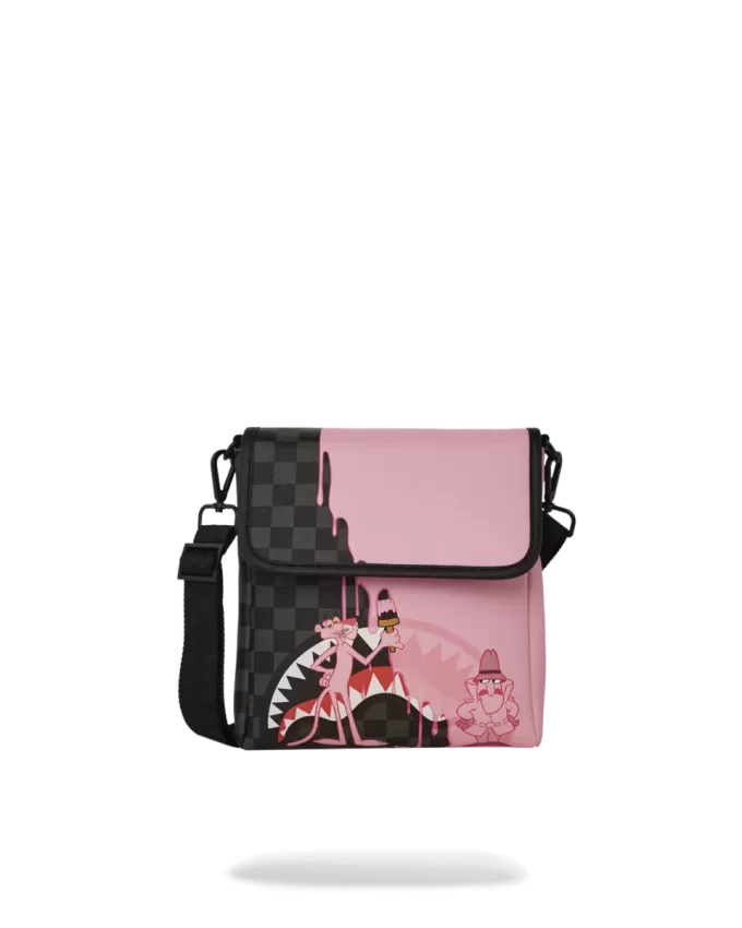 PINK PANTHER PINK PAINTER MESSENGER SLING BAG PINK PANTHER PINK PAINTER MESSENGER SLING BAG