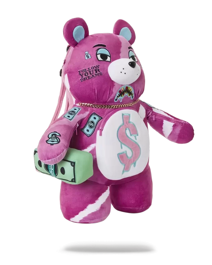PINK PUNK MONEYBEAR TEDDYBEAR BACKPACK PINK PUNK MONEYBEAR TEDDYBEAR BACKPACK