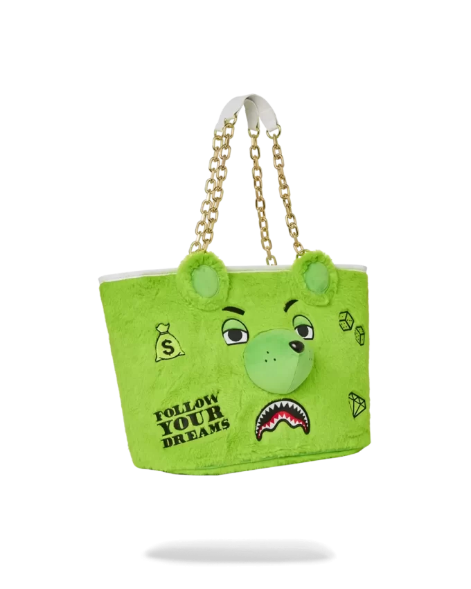 PLUSH MONEYBEAR TOTE (GREEN) PLUSH MONEYBEAR TOTE (GREEN)