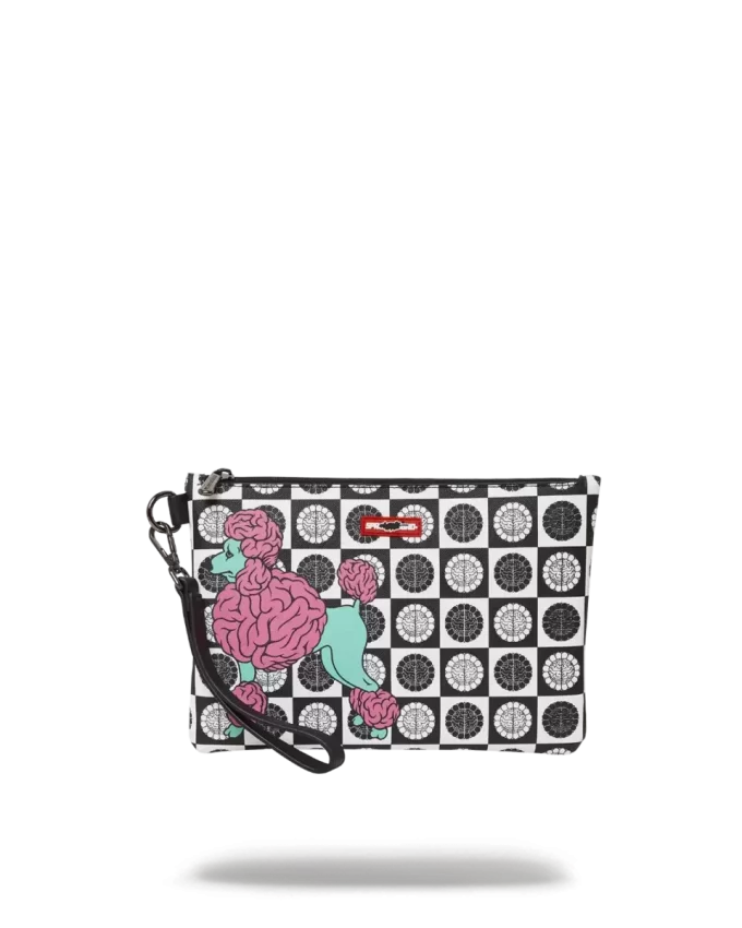 POODLE CHECK RON ENGLISH COLLAB POUCHETTE