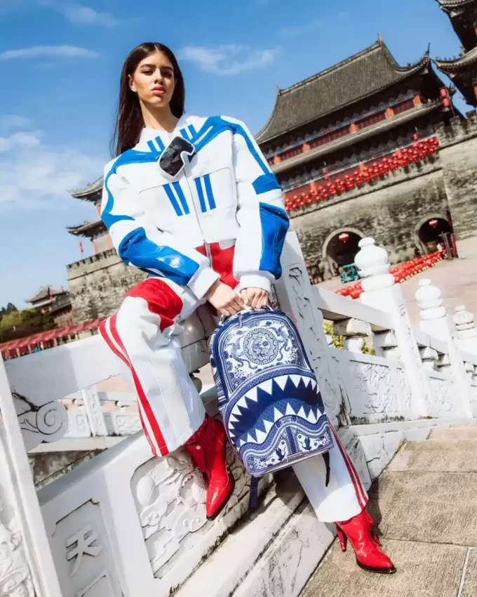 PORCELAIN TIGER PHOENIX SHARK BACKPACK PORCELAIN TIGER PHOENIX SHARK BACKPACK