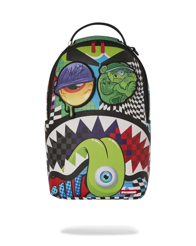 PSYCHO WORLD OF FUN BACKPACK (WITH REMOVABLE VELCRO EYE PATCHES) PSYCHO WORLD OF FUN BACKPACK (WITH REMOVABLE VELCRO EYE PATCHES)