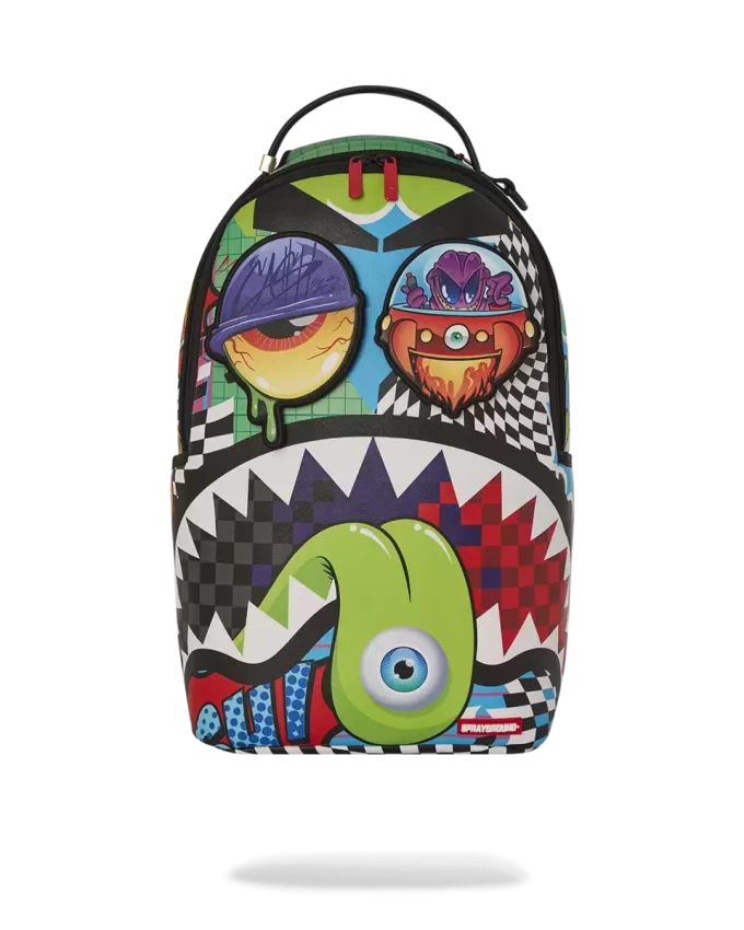 PSYCHO WORLD OF FUN BACKPACK (WITH REMOVABLE VELCRO EYE PATCHES) PSYCHO WORLD OF FUN BACKPACK (WITH REMOVABLE VELCRO EYE PATCHES)