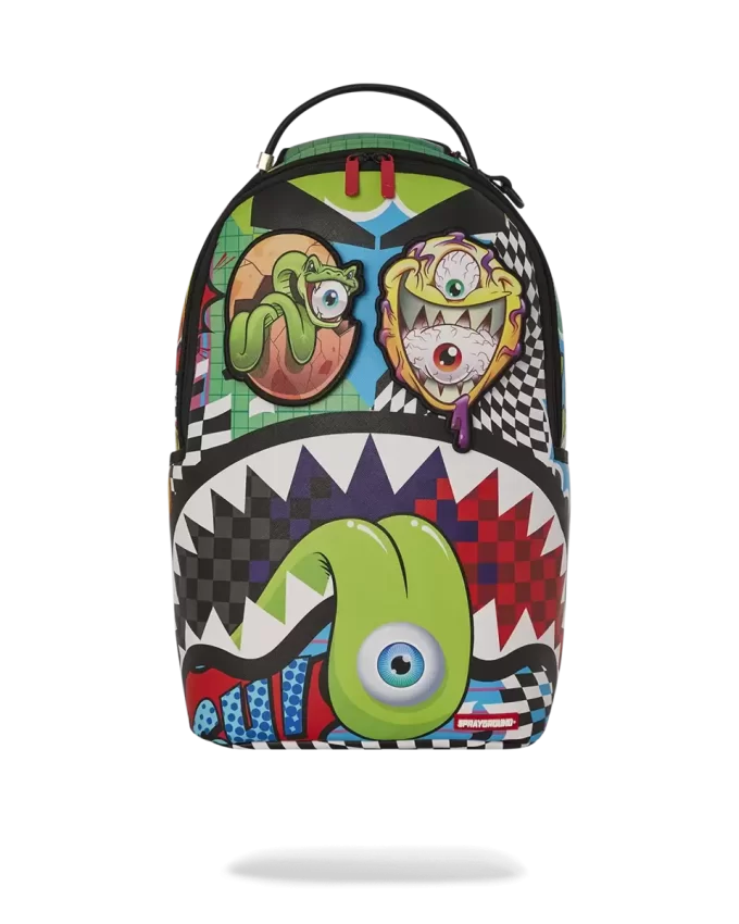PSYCHO WORLD OF FUN BACKPACK (WITH REMOVABLE VELCRO EYE PATCHES) PSYCHO WORLD OF FUN BACKPACK (WITH REMOVABLE VELCRO EYE PATCHES)
