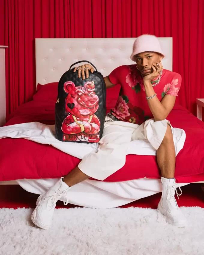 QUILT HAND PAINTED DIABLO BEAR BACKPACK (DLXV) QUILT HAND PAINTED DIABLO BEAR BACKPACK (DLXV)