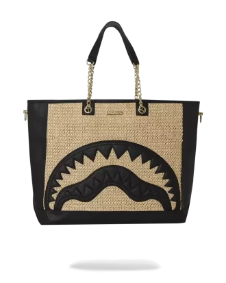 RAFFIA PALM TOTE