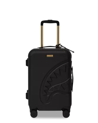 REALITY CHECK SHARKITECTURE CARRY-ON JETBLACK LUGGAGE (GOLD HARDWARE)
