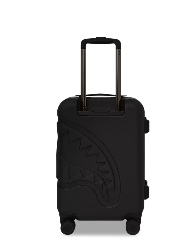 REALITY CHECK SHARKITECTURE CARRY-ON JETBLACK LUGGAGE (GUNMETAL HARDWARE)