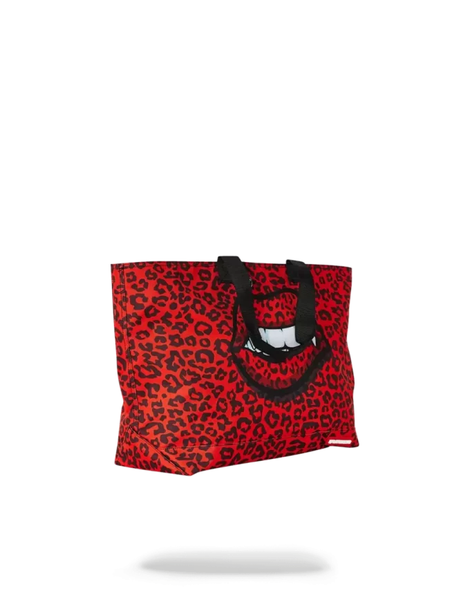 RED LEOPARD LIPS TOTE RED LEOPARD LIPS TOTE