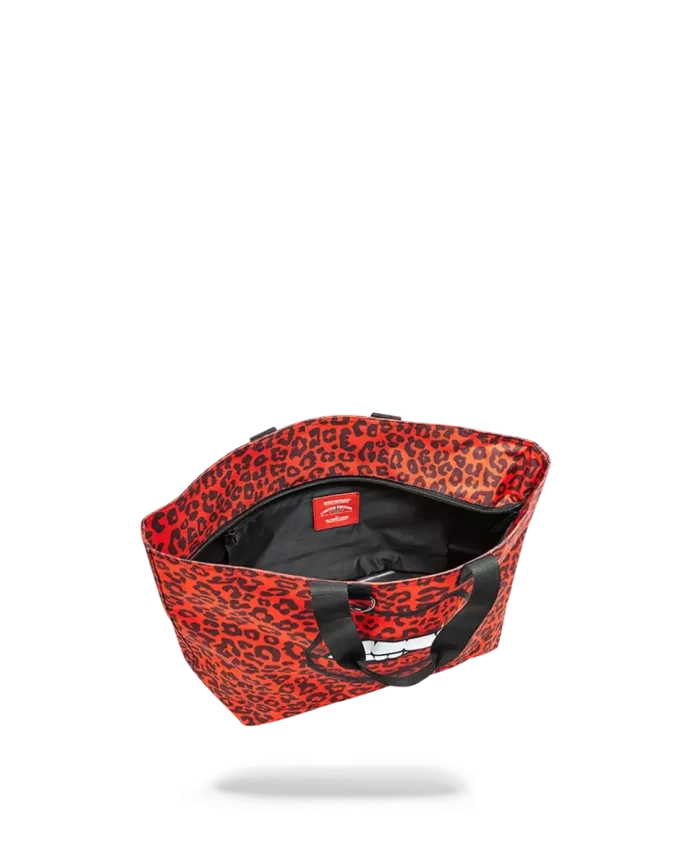 RED LEOPARD LIPS TOTE RED LEOPARD LIPS TOTE