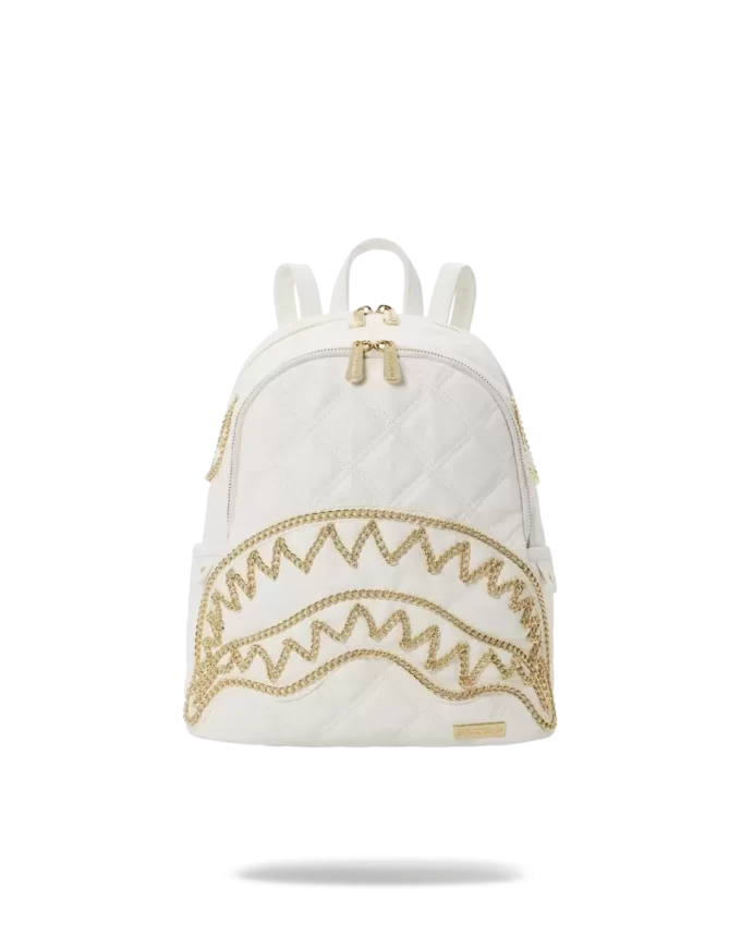 RIVIERA LE BLANC GOLD CHAIN SHARK SAVAGE BACKPACK RIVIERA LE BLANC GOLD CHAIN SHARK SAVAGE BACKPACK