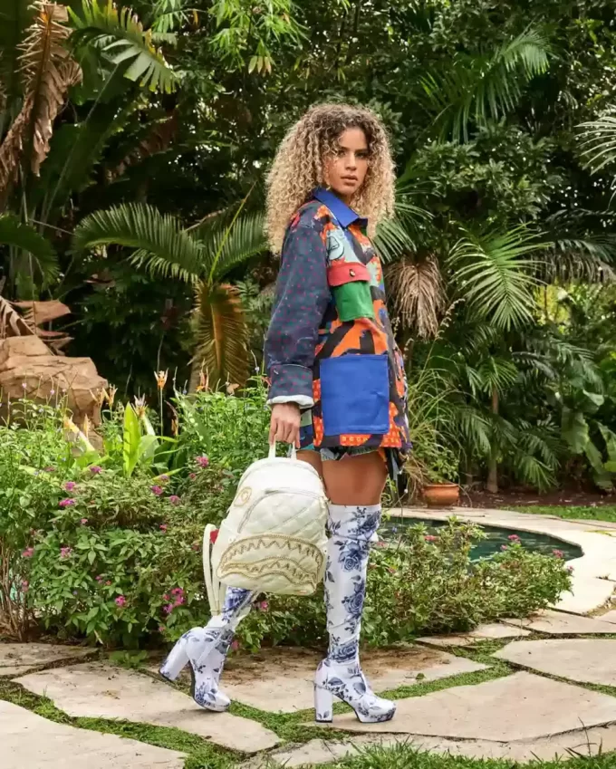 RIVIERA LE BLANC GOLD CHAIN SHARK SAVAGE BACKPACK RIVIERA LE BLANC GOLD CHAIN SHARK SAVAGE BACKPACK