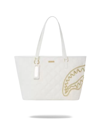 RIVIERA LE BLANC GOLD CHAIN SHARK TOTE
