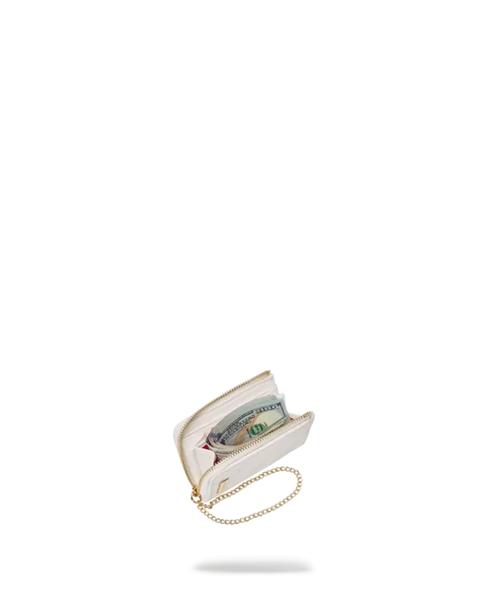 RIVIERA LE BLANC GOLD CHAIN SHARK WALLET