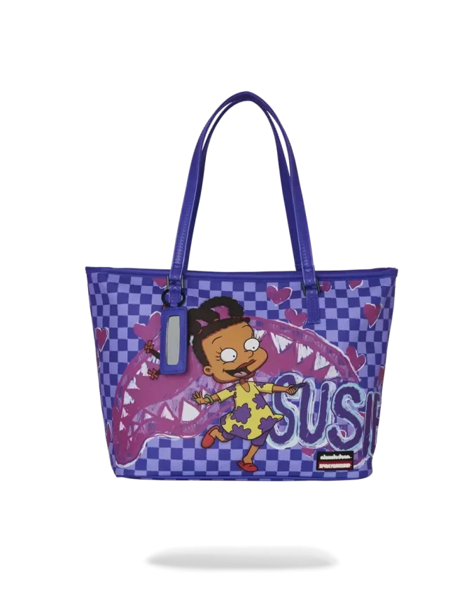 RUGRATS SUSIE CRAYON SHARK MESSENGER TOTE RUGRATS SUSIE CRAYON SHARK MESSENGER TOTE