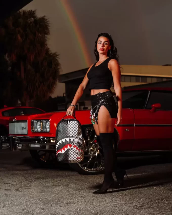 SCRIBBLE DRIBBLE CHECK BACKPACK SCRIBBLE DRIBBLE CHECK BACKPACK